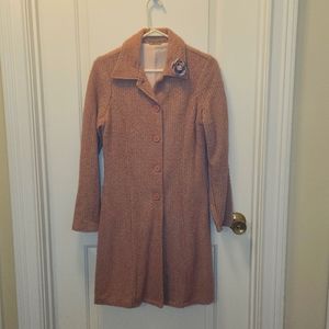 Pink Reference light weight dress coat.  Size small. Bpwr free smoke-free home.